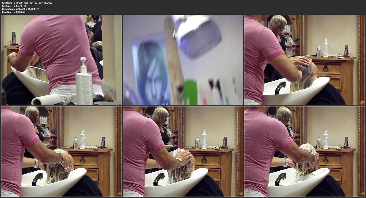 460 shampooing by barber