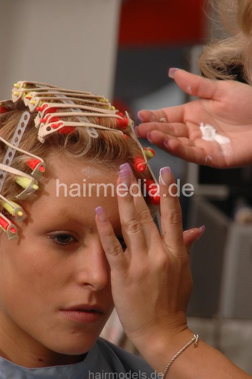 720 LenaG forced forward shampoo and fake perm complete, all videos and pictures