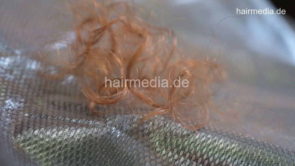 7203 Diana 1 redhead teen curly hair drycut dry haircut