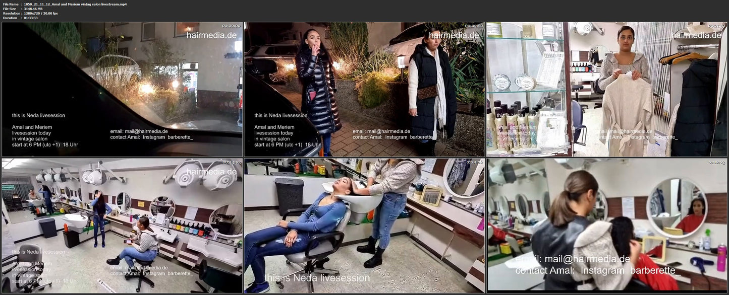 1050 211112 public livestream Amal and Meriem vintage Frankfurt Salon