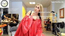 Load image into Gallery viewer, 1050 220424 Julia at Zoya, haircut, styling, cape show, salon waiting, doing male client