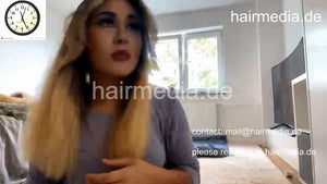 1050 220530 MarinaM self home hairstyling, MakeUp, blowout livestream