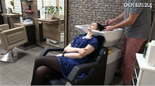 Load image into Gallery viewer, 1060 AliciaM by barber shampooing gothic lady in shampoostation