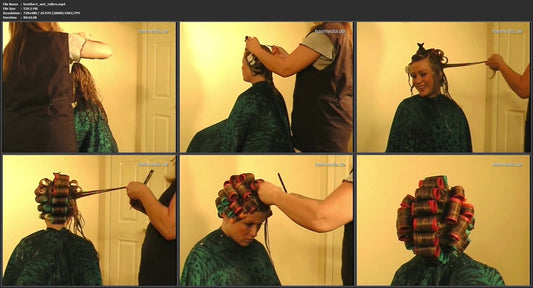 1061 Heather 1 Wet Rollers at home wet set