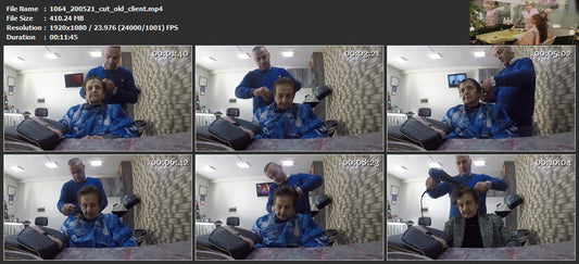 1064 exclusive 200521 haircut old client 12 min HD video for download