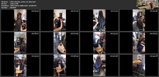 1094 DianaS XXL hair s1922 haircut and blow