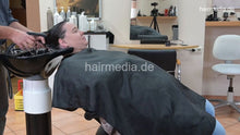 Load image into Gallery viewer, 1191 MartinaS backward salon shampooing by barber long thick hair