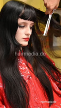 Load image into Gallery viewer, 1205 NatalieK pretty black dry haircut and shampoo forward and backward