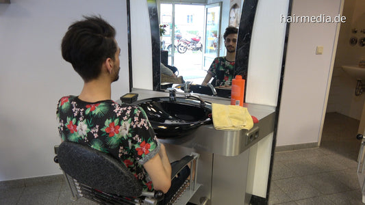 2011 11 Stefano by Peri full lather forward shampoo hairwash