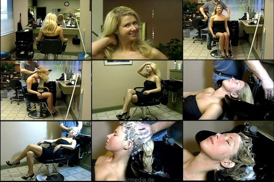 9011 Mia all method shampooing videos by old american barber in homesalon