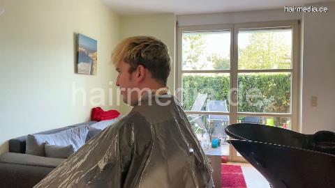2012 Nico new years corona homeperm in leather 1 shampooing male customer