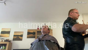 2012 Nico new years corona homeperm in leather 1 shampooing male customer