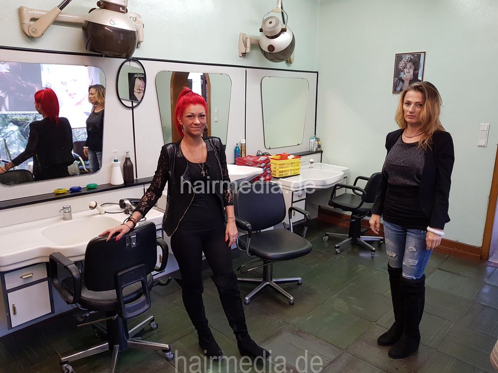 6304 Dzaklina by Charline 1 backward shampoo redhead shampoogirl