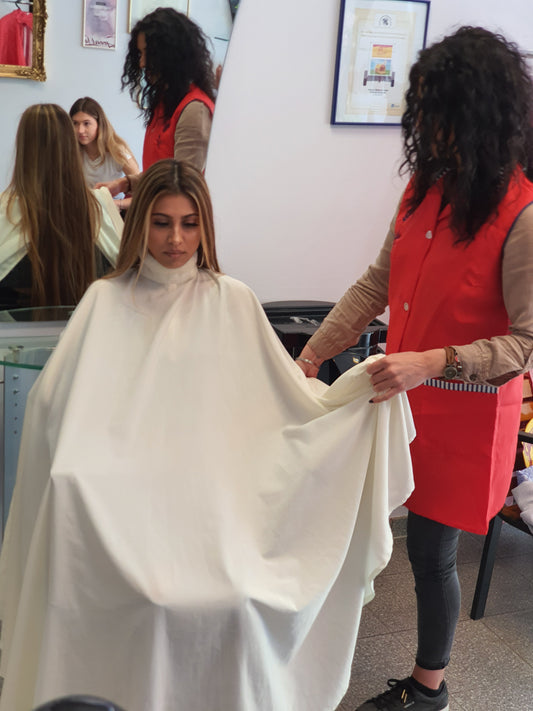 e0027 AS very heavy light yellow large cape double velcro closure unique