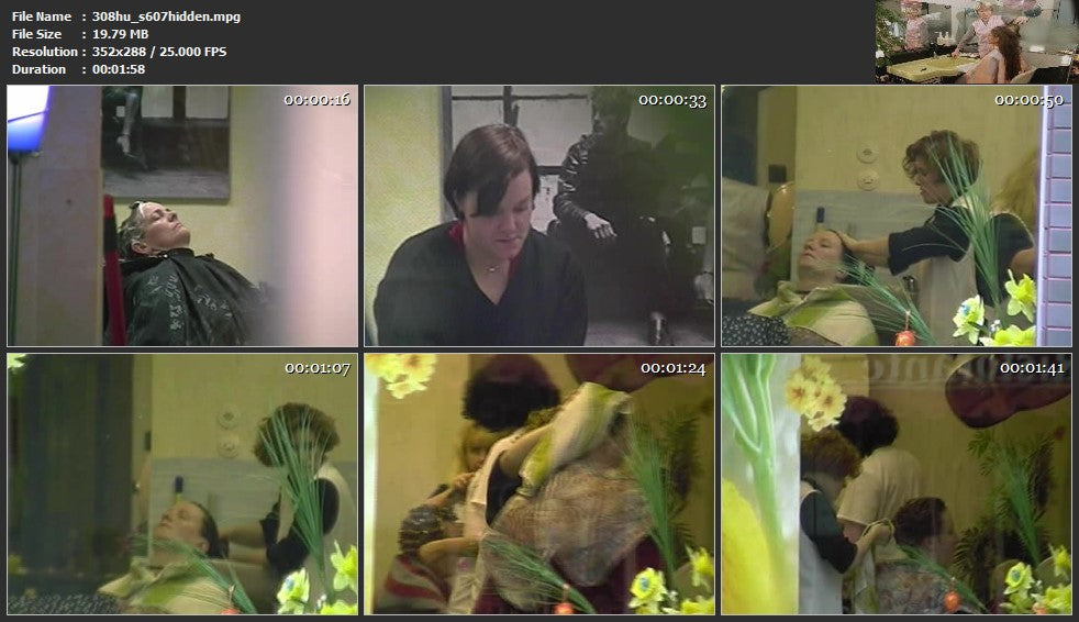 308 s0607 80s shampooing in apron