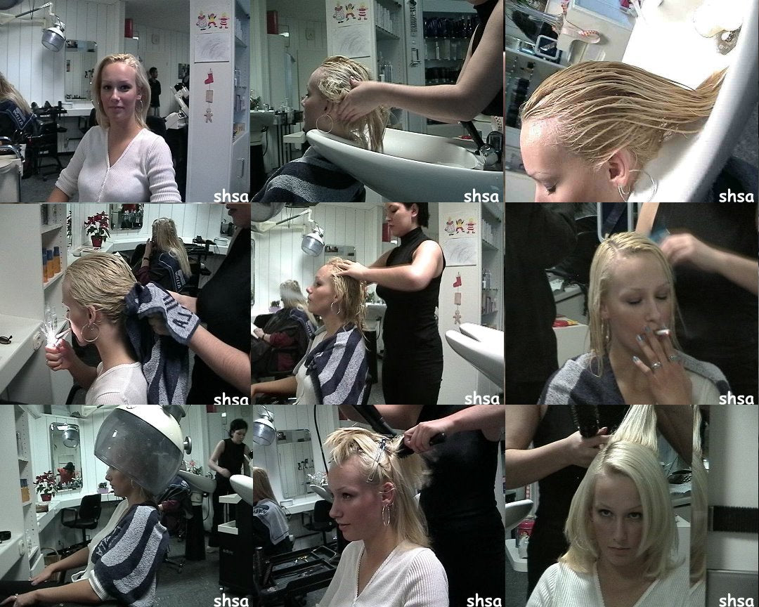 311 smoking blonde wash and blow