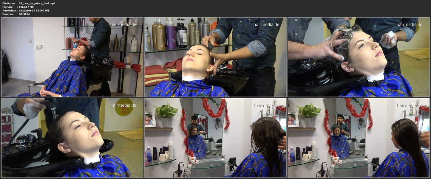 382 LeaS by Barber Prince backward shampoo