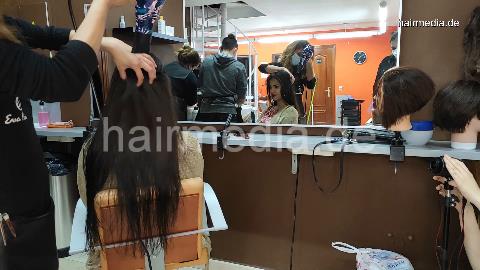 396 Irene long hair shampoo and blow out long hair, spanish soundtrack