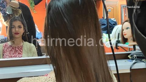 396 Irene long hair shampoo and blow out long hair, spanish soundtrack