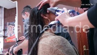 396 Irene long hair shampoo and blow out long hair, spanish soundtrack cam 2 and outtakes