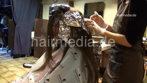 4007 Mitchelle 2 highlighting in aluminium foils in vintage Frankfurt hairsalon