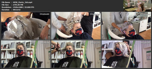 4058 Marta 2020 November tre colori torture 3 shampoo and blow