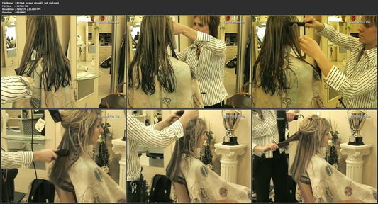 451 Oxana 3 cut and blow after bleaching