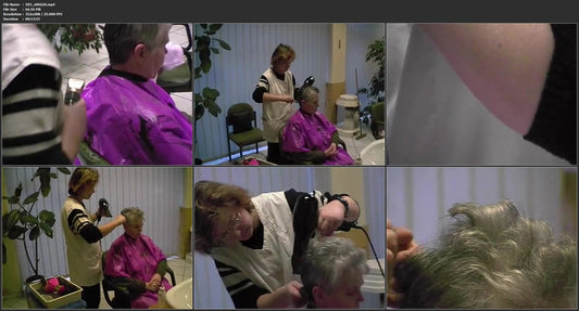 503 s0022 forward shampoo hair wash by mature A video for download