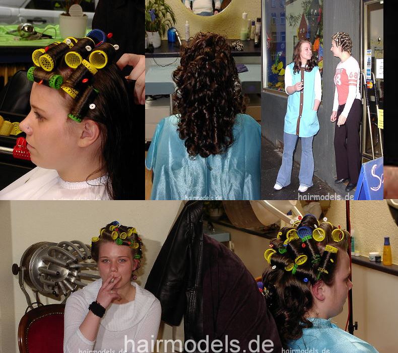 608 Denise shampooing and wet set 30 min video and 100 stills for download