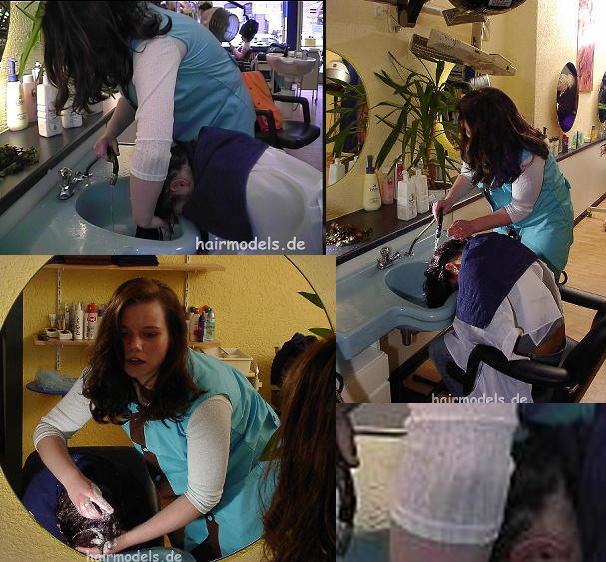 608 Maria shampooing 7 min video and 100 stills for download