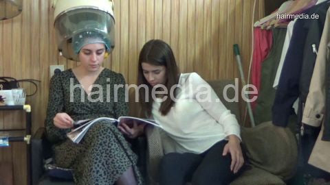 6196 Marija 2 wet set, metal rollers, hairnet, ear protectors, faceshield at hairspray