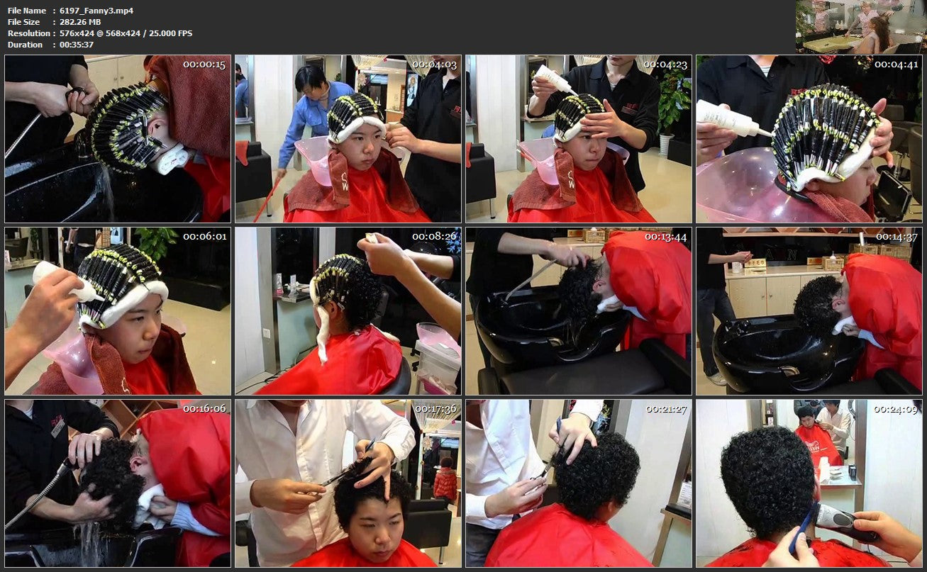 6197 Hairdream4you Fanny 3 perm 36 min video for download