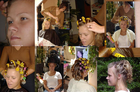 659 StefanieW teen shampooing and wet set updo 28 min video for download