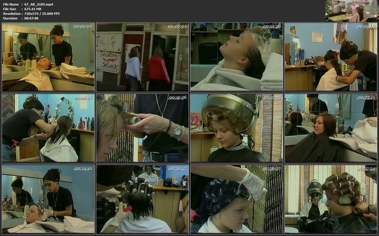 67 tise_uk video 2105 2 teens wash cut and wet set 48 min video for download