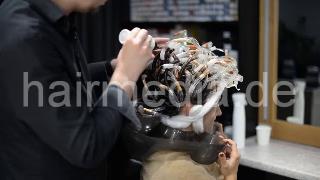 7200 young lady ring perm by Ukrainian barber complete