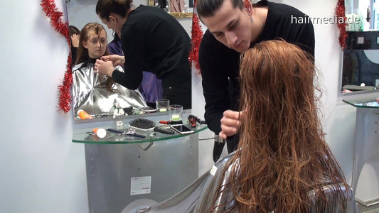 8154 LeonieAM 3 cut by Barber Peri 27 min HD video for download