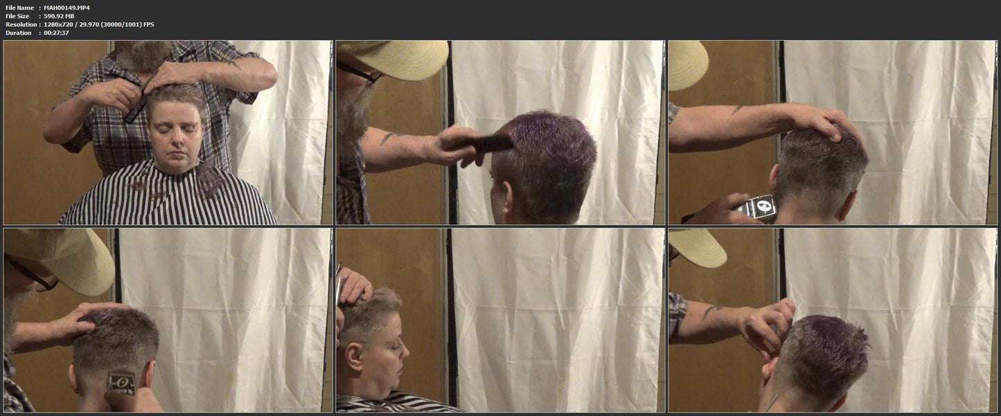 8156 hcd MAH 149 buzz and haircut Oster 76 classic 28 min HD video for download