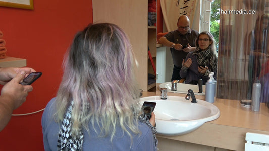 8160 17 Alina by truckdriver Zoya controlled haircut