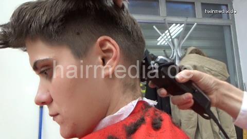 8400 Tany 1 buzzcut shorthair barbershop by apron barberette