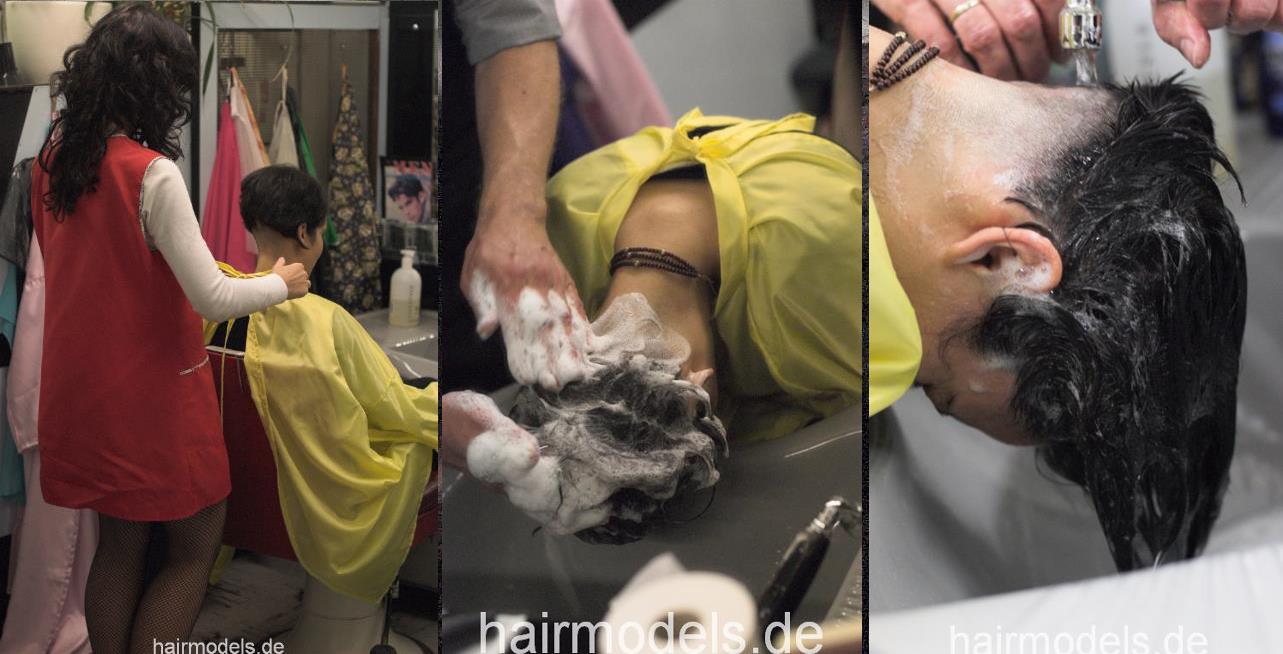 892 Carmen forced haircut and nape shave in german barbershop 240 pictures for download