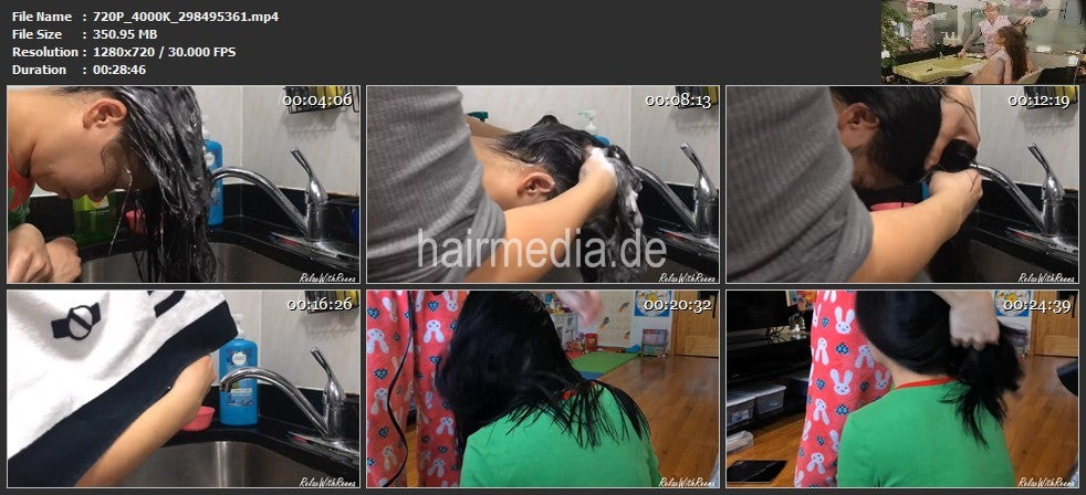 9000 ASMR kitchensink shampooing with help