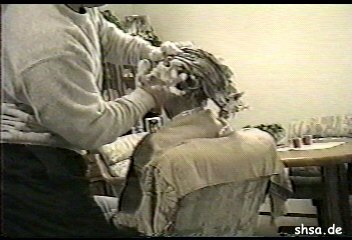905 Joe shampooing several ladies at home barber