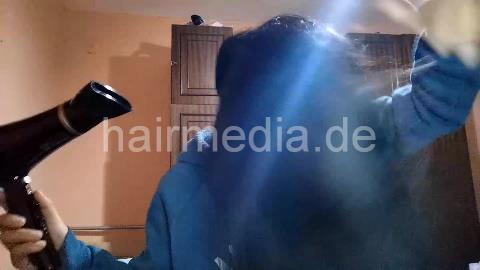 9093 09 LIVE Hair Drying with Cloth