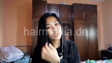 9093 11 Long hair Drying LIVE