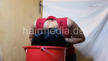 Load image into Gallery viewer, 9093 23 Long Hair red bucket forward wash lather twice