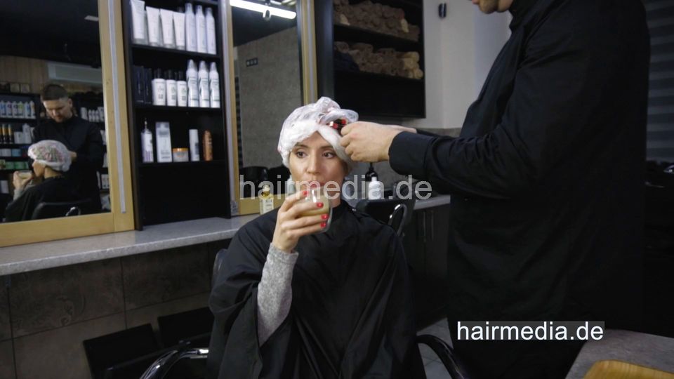 7200 Masha ASMR perm Part 2 by Ukrainian barber