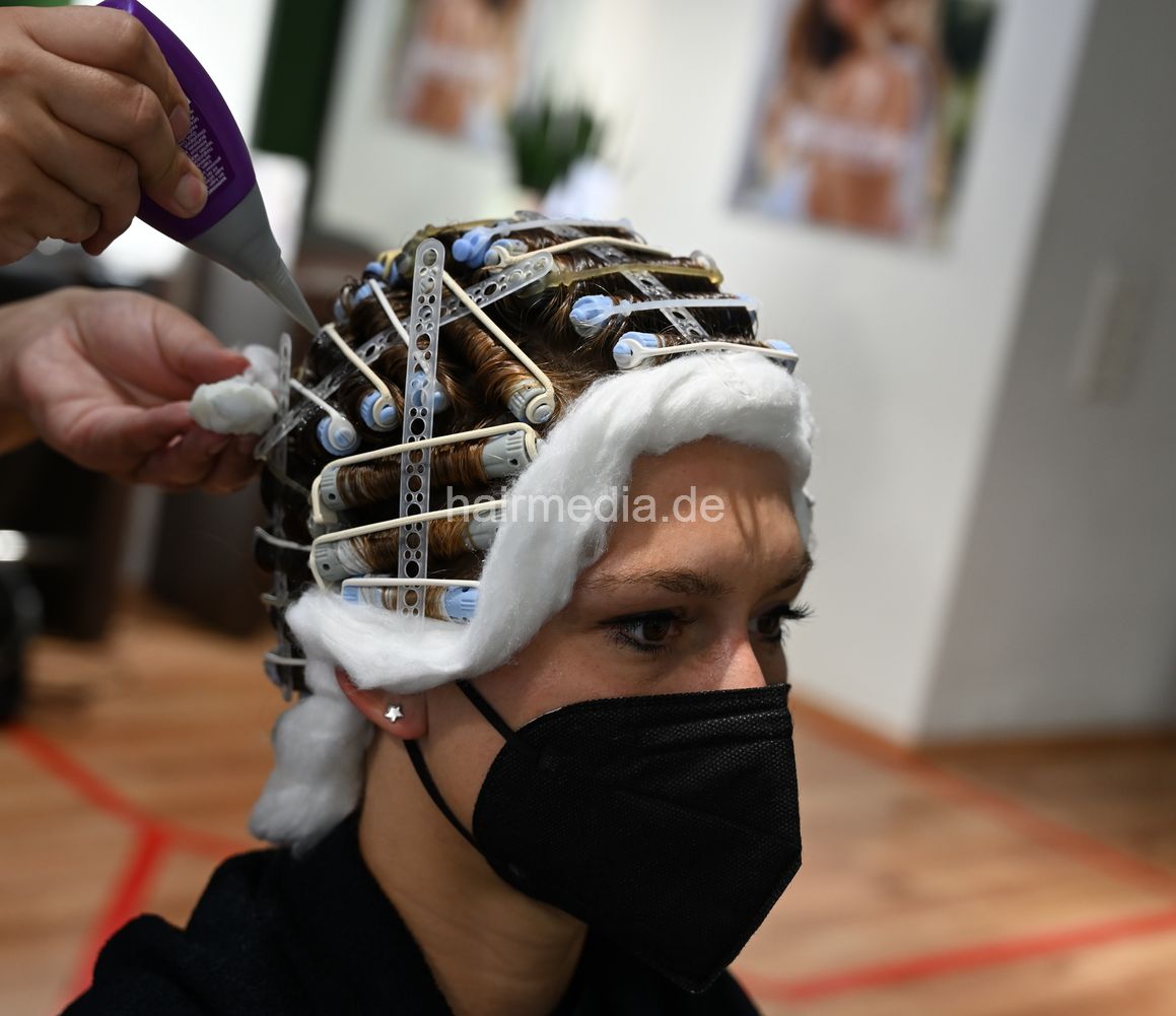 Felicia perm Part 2 perm process in facemask