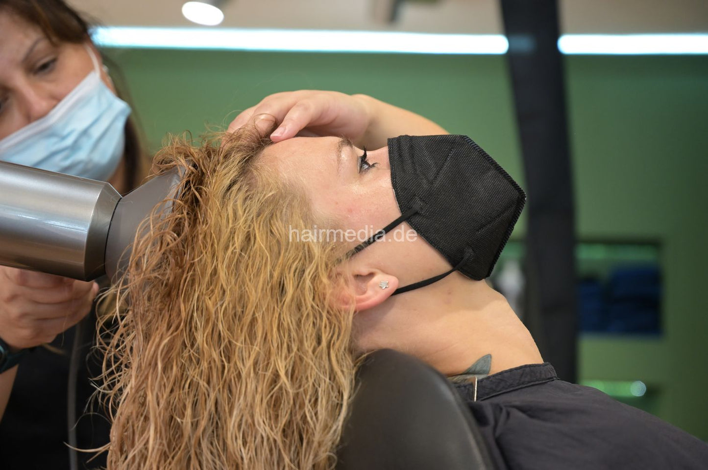 Felicia perm Part 4 haircut and blow