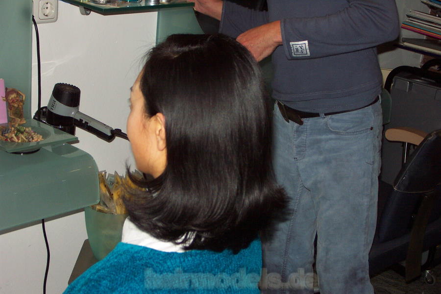 h016 Fei asian wash and haircut