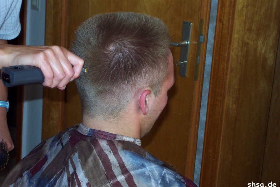 238 3 young males by barberette cut and buzz at home
